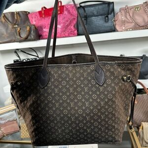 LV Choco Denim Neverfull